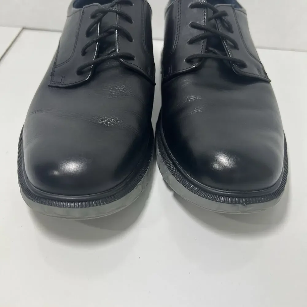 Johnston & Murphy Connor Plain Toe Derby Shoes Men's Black Size US 9M EU42 NEW